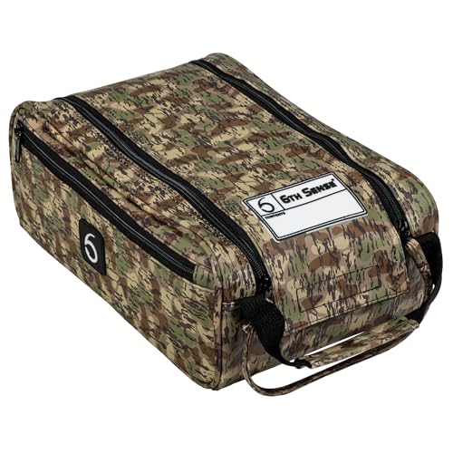 6th Sense Fishing Tackle Bag Extra-Large Bait Bag – Water-Resistant, Holds 20–25 Packs (Marshwood - Woodland) - color: Marshwood - Woodland