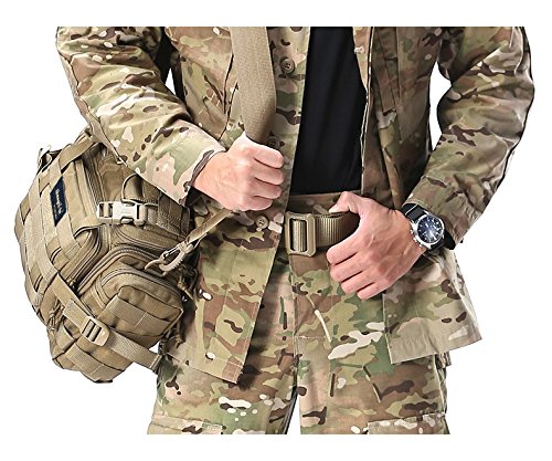 SHANGRI-LA Tactical Range Bag Outdoor Sling Backpack Hiking Fanny Waist Pack - color: Mc