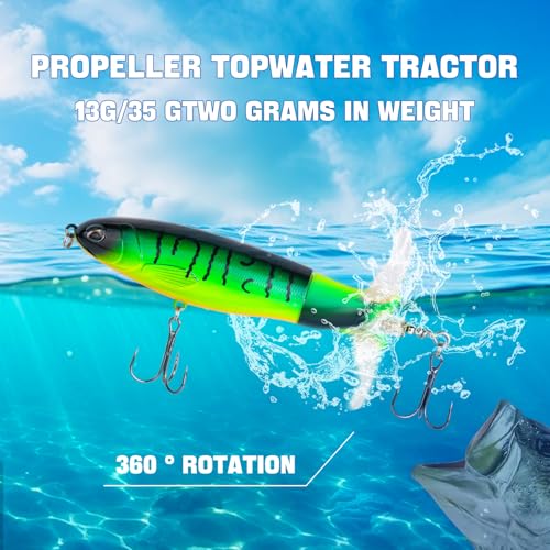 TSKS Fishing Artificial Lures Kit Mixed Including Front Diving Fin Minnow Surface Popper Crank Baits Pencil VIB with Hook and Soft Lures Accessories for Saltwater Freshwater Trout Bass Tackle Gift Set - color: 25pcs