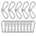 20PCS M8 Heavy Duty Carabiner Clip, 3Inch Snap Hook Quick Link Small Carabiner Clips,Spring Link Buckle for Fishing Camping Hammock Dog Leashes-550LBS Holding Capacity (Silver) - color: Silver, size: 20PCS-M8