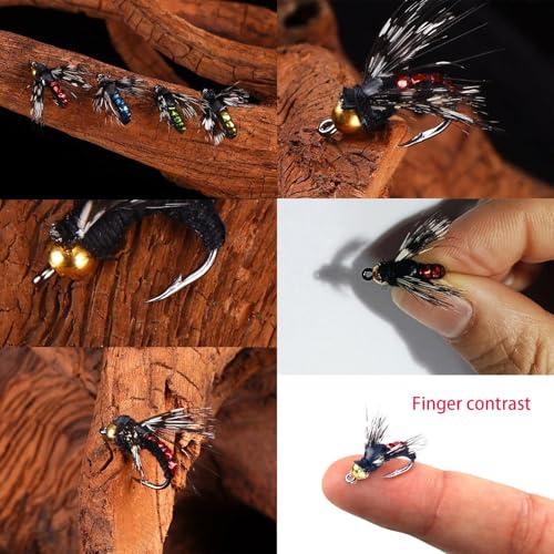 Fly Fishing Lures Kit Fishing Fly,Fly Fishing Kit Fly Fishing Lures,Handmade Lures Assortment Kit Artificial Bait Hooks for Bass Trout Salmon Fishing,Suitable for Freshwater and Saltwater - size: Bionic venomous fly