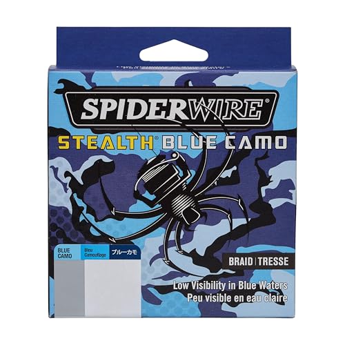 SpiderWire Stealth Braid Fishing Line - color: Blue Camo, size: 125yd, style: 10lb Break Strength