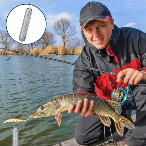 Gemscream Deep Drop Fishing Weight Metal Fishing Weights Drop Shot Weights Fishing Sinkers Drop Shot Weight for Saltwater Freshwater Fishing - size: 3 lb