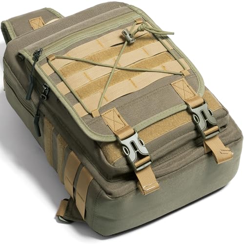 NICGID Tactical Sling Bag Pack Military Rover Shoulder Sling Backpack EDC Molle Assault Range Bag - color: Army Green-808-1, size: 13.3 inch