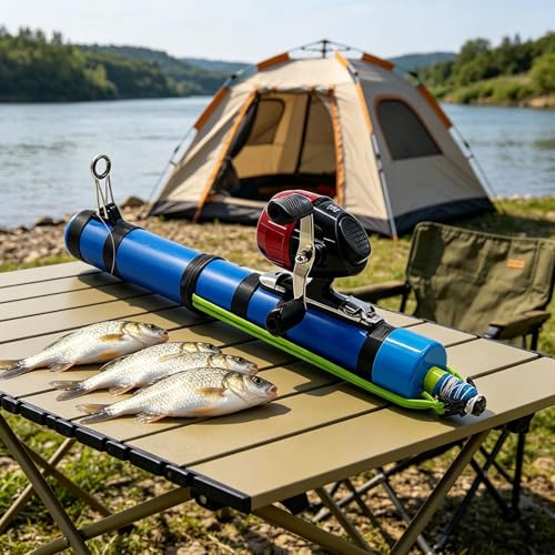 Catapult Fishing Rod, Portable Handheld Fishing Rod Kit, 2026 Upgrade Compact Sling Shot Fishing Reel, Compact Casting Fishing Set with Reel & Accessories - size: C