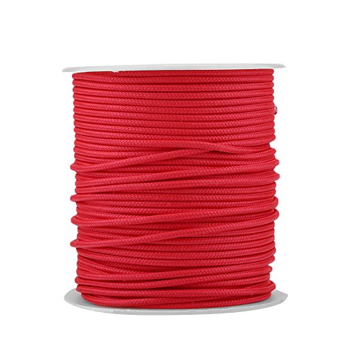 50M 2mm Speargun Reel Line Wear Spearfishing Line Heavy Duty All-Purpose Utility Cord (Red)