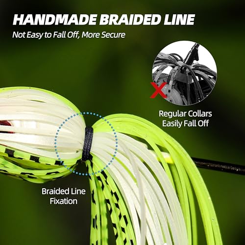 Double Blade Spinnerbaits，5 Pcs Fishing Lures Spinnerbait Kit Buzzbait Spinner Baits - Hard Metal Multicolor Spinnerbaits for Bass, Pike, Trout, Salmon Fishing