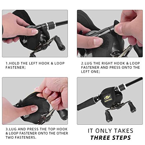 SF Low Profile Casting Baitcast Reels Cover Case Reel Pouch Glove for Fits 50 100 200 300 Series Baitcaster - color: Baitcast up to 200 Series/ 1 Pcs
