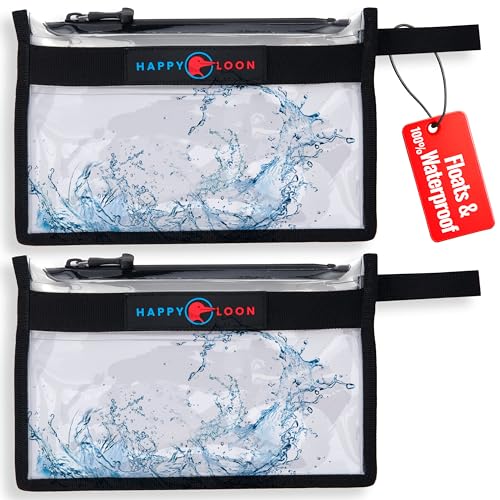 Elite True Waterproof Fishing Floating Tackle Bag Set - 2 Medium | 100% Submersible Dry Bags, Floats with Lure & Bait, Scuba-Grade Zipper, PVC-Free, Tethering Loop