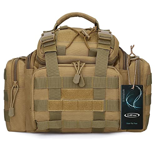G4Free Sport Outdoor Waist Pack Tactical Sling Bag Hiking Fanny Pack Fishing Tackles(Tan) - color: Brown