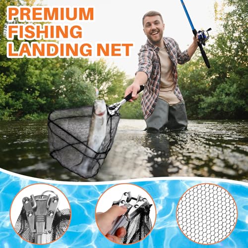MiniInflat Telescopic Fishing Rod and Reel Combo, 6.89ft 2pcs Collapsible Rod with Plier Lip Gripper Lures Carrier Bag Pre-Loaded Spinning Reel Saltwater Freshwater Fishing Pole Kit - color: Blue