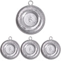 Disc Sinkers Fishing Weights Coin Sinkers Saltwater Surf Fishing Weights Bottom Fishing Drifting Trolling Catfishing Fishing Sinkers Weights Saltwater Tackle 1oz 2oz 3oz 4oz 5oz 6oz 8oz - style: 6oz-4pcs