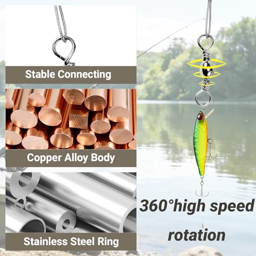 Atibin Stainless Steel Fishing Leader Wire High Strength Fishing Leaders Strong Saltwater Snap Wire Leader Line White Nickel - size: Size #1 (5.9in-20lb) 50pcs