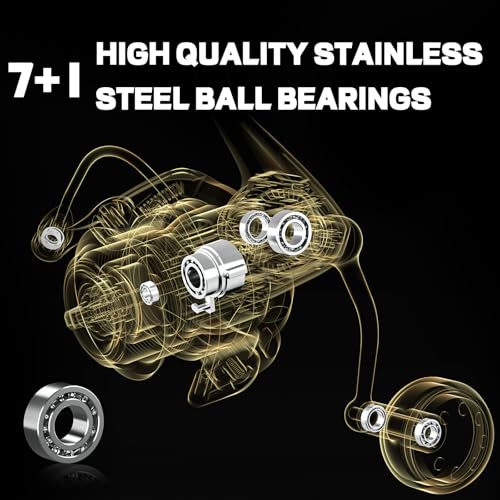 New DF Spinning Reel Saltwater Freshwater Fishing Reel Shallow Aluminum Spool, 5.2:1 Gear Ratio, Upgraded Copper Gears, Metal Handle Knob, Smooth Bearings - size: 4000, style: Deep Line Cup