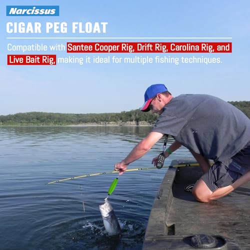 Narcissus Fishing Slotted Peg Float – Slip Bobbers for Fishing, Catfishing Tackle, Fishing Bobbers for Bass, Santee Rig, Easy Line Insertion, No Threading - color: 27pcs-2.5in