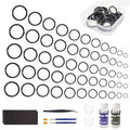 Aventik Fishing Rod Repair Kit Complete with 11 Sizes 55pcs Ceramic Guide Ring,Glue, Tweezers, Eyelet Replacements for Fishing Pole Repair Kit
