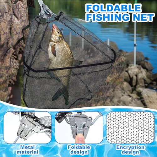 51 Pcs Fishing Rods Combo 6.89ft Telescopic Freshwater Pole Set with Plier Lip Gripper Lures Carrier Bag Pre Loaded Spinning Reel with Freshwater Rod Reel Kit Father Men Gift - color: Red