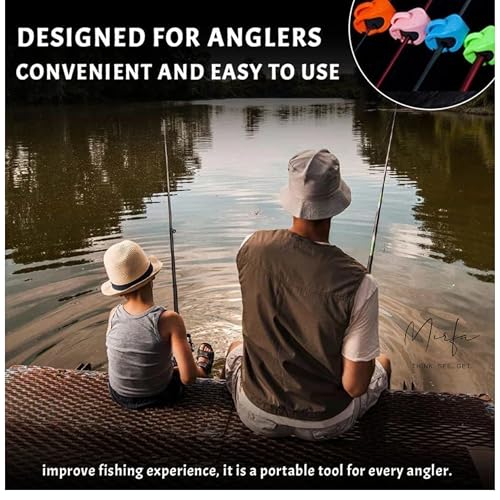 Multifunctional Rod Holder, Portable Takedown Beach Fishing Rod Holder, Auto Fixed Tackle Ties Cable, for organizing and Protecting Fishing rods, Suitable for Fishing rods Rubber Pole Clips