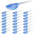 Crappie Lures Kit - Soft Plastic Lures for Trout, Bass, Panfish & Bluegill - 24 Packs - color: Blue