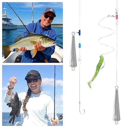 10PCS Fishing Weights Torpedo Sinkers Inline Trolling Sinkers Weights Kit Fishing Sinkers Catfishing Sinkers Saltwater Fishing Torpedo Weights Double Ring Sinkers-1oz(30g) - size: 1.4oz(40g)-8Pcs