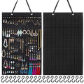 Caffox Hanging Earring Holder, Large Earring Organizer with 20Pcs Extra Hooks for Earrings, Necklaces, Bracelets, Jewelry and Sunglasses, Wall Earring Display for Home, Holds Up To 300 Pairs - style: Earrings Holder