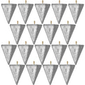 Shimeyao 18 Pieces Pyramid Sinkers Fishing Weights Triangle Fishing Sinkers Rig Pyramid Sinker for Ocean Saltwater Surf Bass Casting Gear Tackle - size: 8 oz