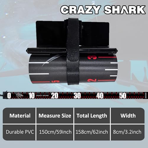 Fish Ruler Tape Measure, Measuring Tape 150cm Waterproof PVC Fishing Ruler Portable Folding Fish Measure Board Tool for Kayak Boat Outdoor Fishing Accessories