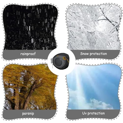 Hose Reel Cover, Waterproof UV Resistant Hose Covers for Outside, Outdoor Hose Cover with Drawstring Storage Bag, Retractable Garden Hose Reel Cover for Winter Yard Lawn