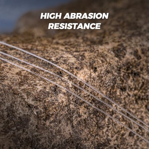 KastKing Kovert 100% Fluorocarbon Fishing Line - Clear Fishing Leader, High Sensitivity, Strong Knot Strength, Shock & Abrasion Resistant, Extreme Clarity, Ultra-Low Visibility, Fast Sinking - color: Kovert Elite (Soft & Smooth), size: 4LB-200Yds (Clear)