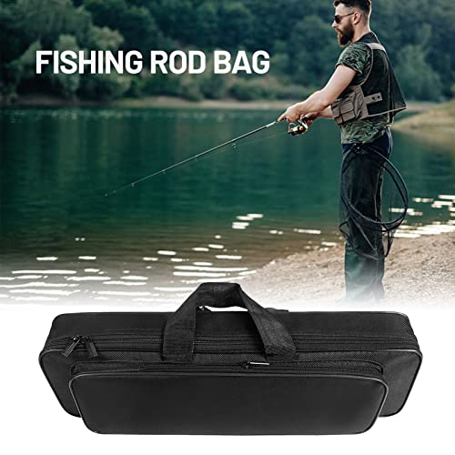 HUIOP Fishing Rod Organizer, 45cm/50cm/60cm Fishing Rod Bag Water-Repellent Fishing Rod Reel Case Bag Fishing Tackle Tool Storage Bag