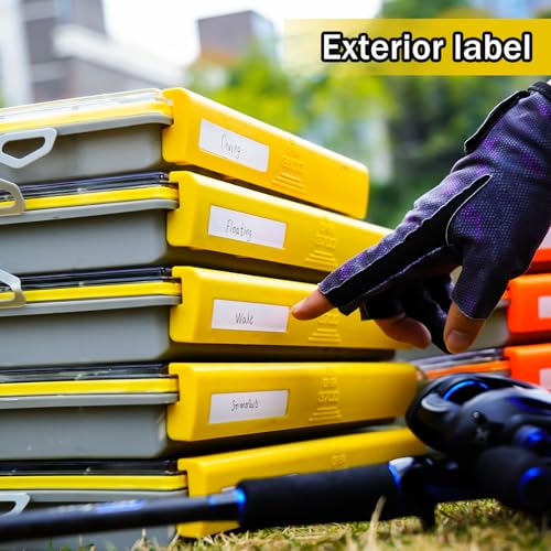 Deluxe Fishing Tackle Box, Waterproof 3600 and 3700 Tackle Trays, Organizer with Removable Dividers, Sealed Lure Box and Terminal Tackle Storage (2, 3600 Yellow) - color: 3600 Yellow 2 packs