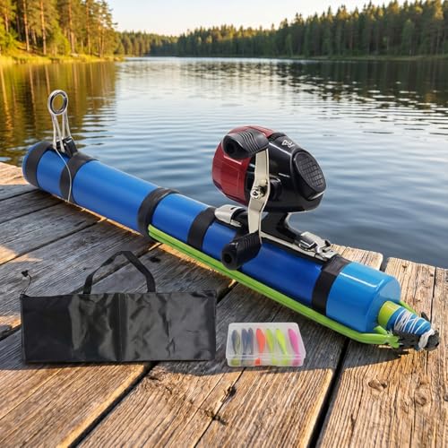 2026 New Fishing Catapult Rod, Portable Slingshot Fishing Reel Set, Professional High Elasticity Casting Tool for Outdoor Anglers Travel, Saltwater & Freshwater