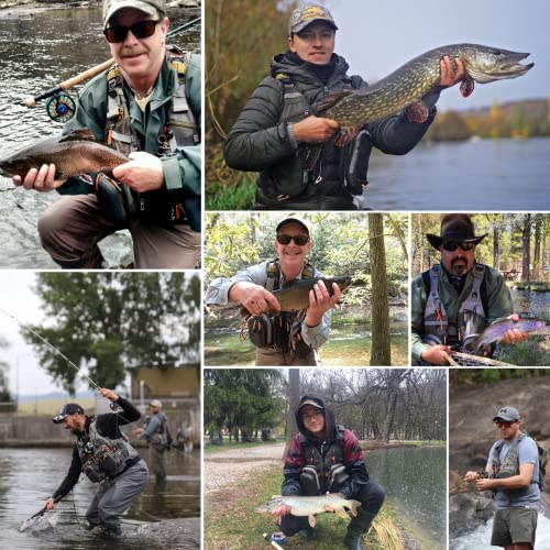 M MAXIMUMCATCH Maxcatch Fly Fishing Vest Pack for Men and Women Adjustable Outdoor Fishing (Vest/Sling Pack/Backpack) - style: Vest With Deluxe Large Pack Sbs