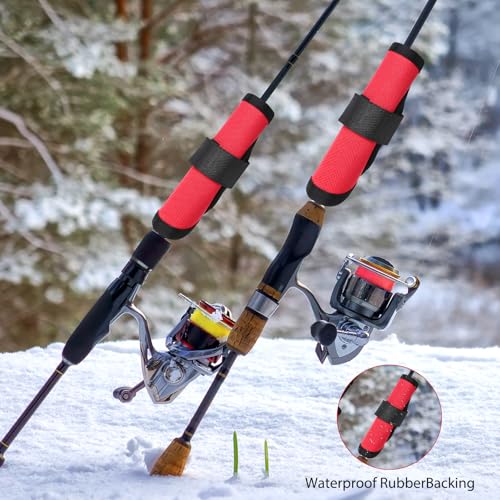 8 Pack Fishing Lure Covers，Lure Wraps for Fishing Rod，Fishing Hook Bait Covers - color: red