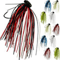 Ned Rig Jig Heads Soft Plastic Worms Fishing Lures Kit, 60/50/10 Pcs Weedless Skirted Mushroom Ned Rigs Jighead Hooks Stick Baits Bass Fishing Lures for Freshwater Saltwater - color: 10 Pcs Weedless Skirted Ned Rigs