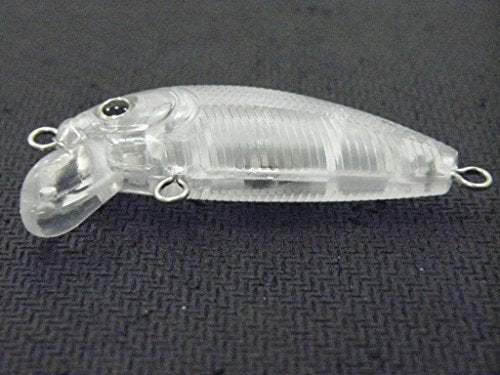 Blank Unpainted Minnow Crankbait Topwater Lipless Jerkbait Fishing Lures - color: UPC544