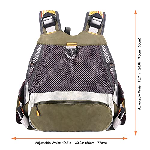 M MAXIMUMCATCH Maxcatch Fly Fishing Vest Pack for Men and Women Adjustable Outdoor Fishing (Vest/Sling Pack/Backpack) - style: Fly Fishing Mesh Vest