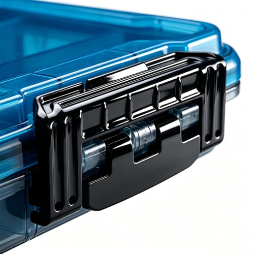 BEAR PAW 3600 Fishing Tackle Boxes Large Waterproof Fishing Lure Tray Storage Organizer Plastic Tackle Box with Adjustable Dividers Blue - style: 3600 Waterproof