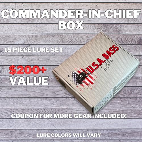 5 Star Freshwater Fishing Kit, Lures for Bass (Commander-in-Chief) - size: Commander-in-Chief
