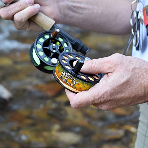 Alpine Innovations Stripee ReelBandz 3 Pack | Prevent Line Tangles | Regular Fits 7/8″ Wide & 2.25″ Dia – 3.50 Dia. | Large Fits 1.25″ Wide & 3.0″Dia – 4.25″ Dia. - size: Large, style: Mahi Mahi