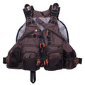 Kylebooker Fly Fishing Vest Pack Adjustable for Men and Women - color: Brown