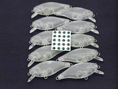 Blank Unpainted Minnow Crankbait Topwater Lipless Jerkbait Fishing Lures - color: UPC547