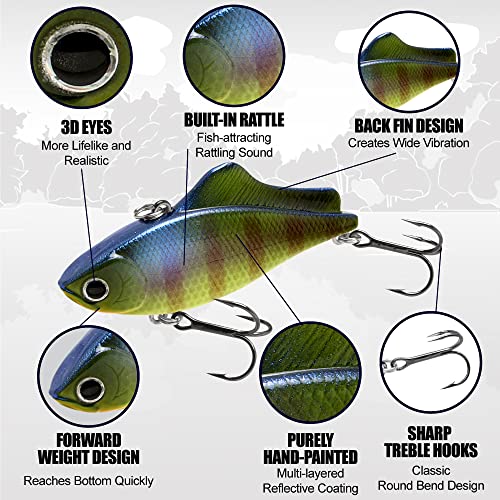 LUCKY CRAFT LV-100 ~Lucky Vibration Lipless Crank Freshwater Lake Bass Fishing Champion Bait