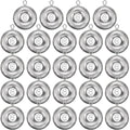 24 Pieces Fishing Disc Sinkers Weights Disc Sinker Fishing Sinkers Weights for Saltwater Catfishing Trolling Surf Tackle - size: 6 oz
