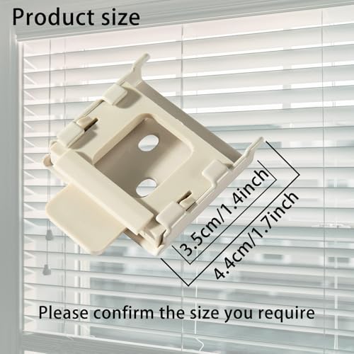 coolaroo Replacement Parts - Outside Mounted Blinds Curtain Rod Bracket Attachment, Vertical Blinds Replacement Parts, Deer Blind Brackets & mini Blind Brackets for Blinds Replacement - color: Beige, size: 2 SET