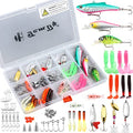 TCMBY Fishing Lures Bait Tackle Kit Set for Freshwater Trout Bass Fishing, Including Accessories, Fishing Tackle Box, Crankbait, Spoon, Hooks, Fishing Gear and Equipment for Starter Beginner.