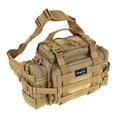 SHANGRI-LA Tactical Range Bag Outdoor Sling Backpack Hiking Fanny Waist Pack - color: Tan