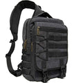 NICGID Tactical Military Backpack Large Daypack Molle Army Assault Pack Bug Out Bag Water Resistant Travel Fishing Hiking Trekking Rucksack - color: Black-canvas-808, size: 13.3 inch