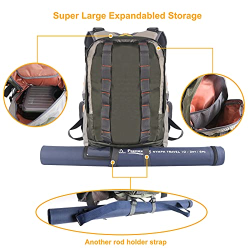 M MAXIMUMCATCH Maxcatch Fly Fishing Vest Pack for Men and Women Adjustable Outdoor Fishing (Vest/Sling Pack/Backpack) - style: Vest With Deluxe Large Pack Sbs