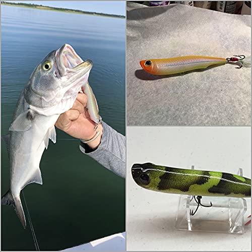 10 Blank Unpainted Minnow Crankbait Topwater Lipless Jerkbait Fishing Lures V3 - color: UPW622P10
